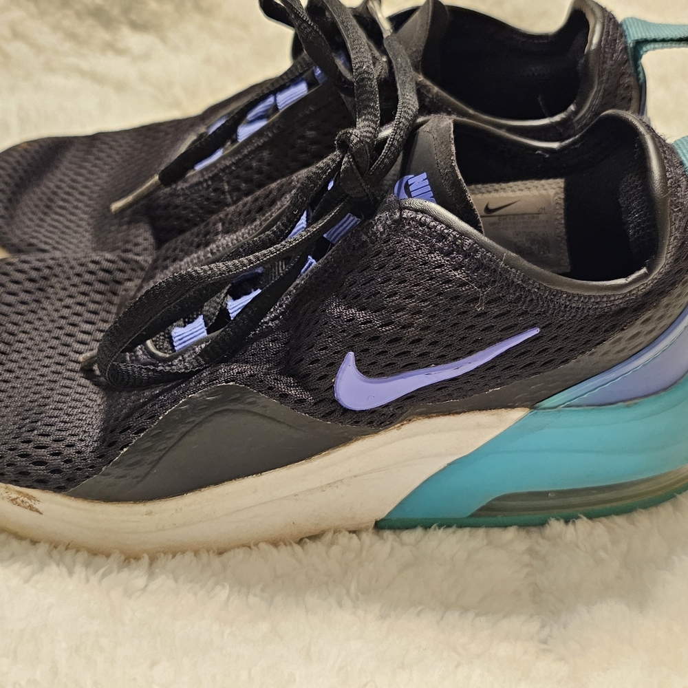 Nike Air tennis, black, teal and white